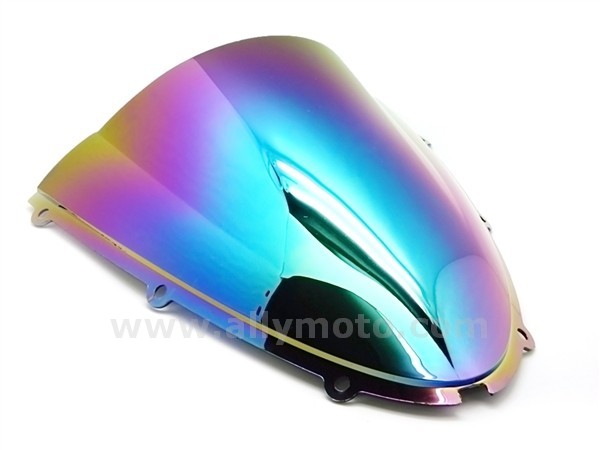 Kawasaki Ninja ZX-10R Iridium Rainbow Double Bubble Windscreen Shield 2006-2007 Kawasaki Ninja ZX-10R Iridium Rainbow Double Bubble Windscreen Shield 2006-2007